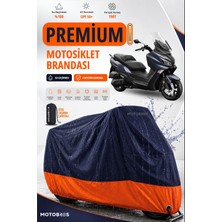 Motobros Motosiklet Brandası Sym Joymax Motor Brandası Motor Örtüsü Su Geçirmez Paraşüt Kumaş Uv Korumalı Premium