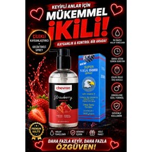 Chevron 250ML Çilek Aromalı Yenilebilir Jel | 150000 Sprey | Kayganlık ve Kontrol Bir Arada | Gizli Gönderim