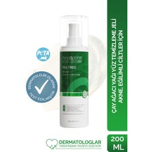 Mineaderm Çay Ağacı Yağı Yüz Temizleme Jeli – Prebiyotik Destekli, Akne, Eğilimli Ciltler için Çay Ağacı Özlü Derin Temizlik, 200 ml