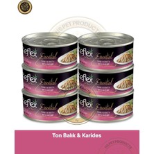 Reflex Plus Essential Ton Balık & Karides Yetişkin Kedi Konserve Maması Seti 6x70 gr