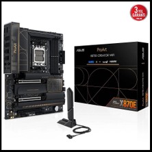 Asus Proart X870E-CREATOR Wıfı, 4xddr5, 4xm.2, Hdmı, Dp, Type-C, Pcıe 5.0, Wi-Fi 7, Bluetooth V5.4, Amd Ryzen 9000-8000 ve 7000 Serisi, Am5 Soket Anakart