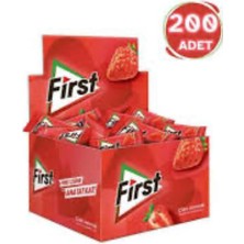 First Çilek Aromalı Sakız 200 lü