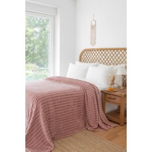 Bedline Gentle Tek Kişilik Battaniye 160*220 Pudra