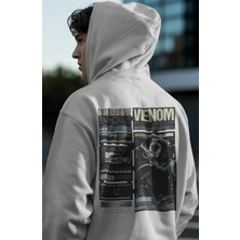 Sevbano Venom Film Kahramanı Sırt Baskılı Unisex Oversize Premium Hoodie