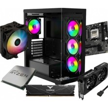 Ncrgame Ncrv1 R7-7800X3D 24 GB 5200 Mhz (Disk Yok) Rtx 5600TI 8gb Freedos Oem Bilgisayar