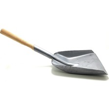 Omeyva Küçük Boy Metal Demir Faraş Kürek - Ahşap Saplı - 19X11 Cm. - 1 Adet
