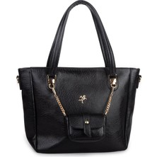 Nas Bag Kadın 2 Li Set Omuz Çantası Siyah Victoria