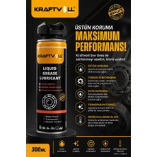Kraftvoll 17042013 Sıvı Gres Yağlayıcı 300 ML Universal Tüm Ağır Vasıta, Binek Araç ve Endüstriyel Mekanizmalar ile Uyumlu