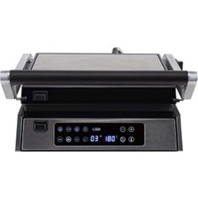Empressco 2200W Dijital Tost ve Izgara Makinesi, 180° Açılır, Pratik ve Kullanışlı