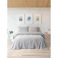 Merinos Modern Line Twist 3 Parça Çift Kişilik Battaniye Seti - G