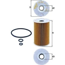 Mahle Yağ Filtresi Caddy Iıı-Golf Vı-Jetta Iıı-Iv-Passat-Polo-Tıguan-Touran-T5-Octavıa-Leon-Ibıza-A1-A3-A4