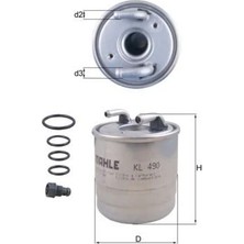 Mahle Yakıt Fıltresı Mercedes OM640 OM642 OM651 W169 W245 W204 W212 X164 W164 X204 W221 W222 B906