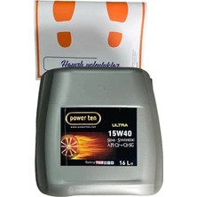 Powerten 15W40  Motor Yağı 16 Litre | Dizel ve Benzinli Motor Uyumlu