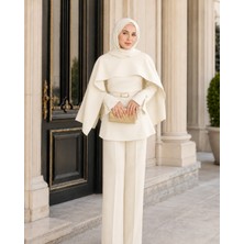 Unika Boutique Liya Pelerinli Tesettür Takım