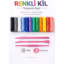 Renkli Kil Hamuru Seti, Zıplayan Kil, Seramik Hamuru Tasarım Seti