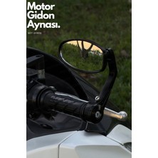 Motobros Motosiklet Ayna Motosiklet Gidon Aynası Geniş Görüş Açılı Siyah