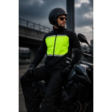 Reflektörlü Softshell Motosiklet ve Iş Güvenliği Yeleği