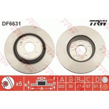 TRW Fren Dıskı On Mercedes W176 W246 C117 X117 X156