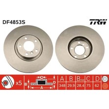 TRW Fren Dıskı On Bmw E70 F15 E71 F16