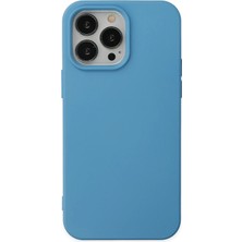 Aletools   iPhone 14 Pro Max Kılıf Nano Içi Kadife Silikon - Mavi
