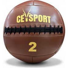 CEYSPORT Pro Wall Ball – Sağlık Topu 2-4-6-8-10 kg Kahverengi