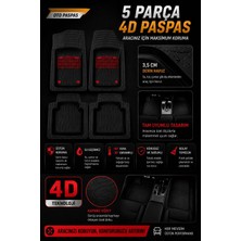Ops Garage Dodge DURANGO4D Derin Havuzlu Paspas Seti Kırmızı  (Kesilebilir)
