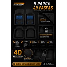 Ops Garage Fiat / Tofaş Murat 1244D Derin Havuzlu Paspas Seti Mavi  (Kesilebilir)