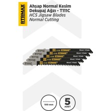 Rtrmax RH17643 Ahşap Normal Kesim Dekupaj Testere Ucu - T111C 5’li Paket