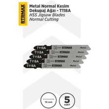 Rtrmax RH17660 Metal Normal Kesim Dekupaj Testere Ucu - T118A 5’li Paket