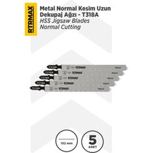 Rtrmax RH17662 Metal Normal Kesim Uzun Dekupaj Testere Ucu - T318A 5’li Paket