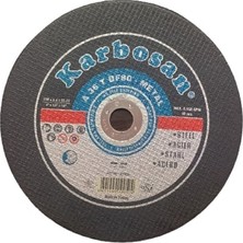 Karbosan A36 T BF80 Metal Kesme Taşı 230X3.0X22.23 mm (Siyah) 5'li Paket