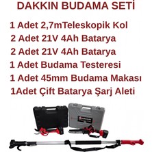 Dakkın Dakkin Şarjlı Budama Testeresi, Budama Makası ve Uzatma Kolu Tam Set