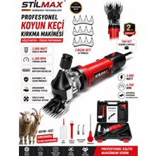 Stilmax Koyun Keçi Kırkma Makinesi 3000W 4200 Rpm Büyükbaş Küçükbaş Hayvan Kırpma Seti + 2bıçak Seti Çantalı
