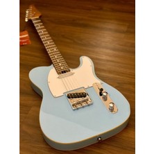 Soloking T-1b Vintage Mkıı With Roasted Maple Neck And Rosewood Fb In Sonic Blue W/gigbag
