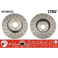 TRW Fren Dıskı On Mercedes W204 S204 W212 S212 C207 A207