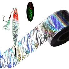 S.F. Jig Sıcak Baskı Hologram Folyosu 4cm*1m - Desenli Balıkçılık Malzemeleri - Yapay Yem Baskısı