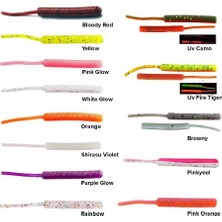 Fujin Baby Worm 5,2cm Floating LRF Silikonu renk # bloody red