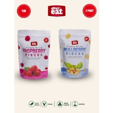Evereat Frambuaz-Dut Freeze Dry Meyve Cipsi 2'li Paket Doğal Atıştırmalık Seti