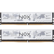 Apacer Nox 32GB (2X16GB) 6000MHZ CL38 Ddr5 Beyaz Gaming Ram (AH5U32G60C622MWAA-2)