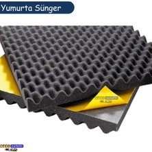 SLC Marketim 60 Dns Yanmaz Yapışkanlı 4cm Yumurta Akustik Sünger 50 X 50 cm 10'lu