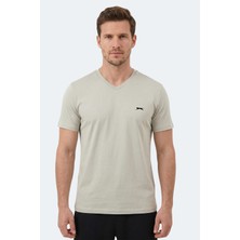 Slazenger Rıvaldo T Erkek  Açık Gri Tişört