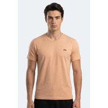 Slazenger Rıvaldo T Erkek  Vizon Tişört