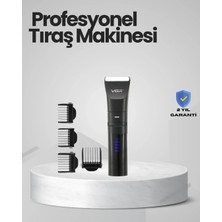 Şarjlı Tıraş Makinesi –dijital Ekranlı, Hızlı Şarjlı, Profesyonel Kesim Seti