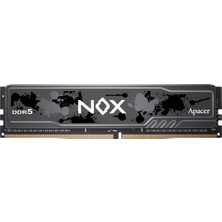 Apacer Nox 16GB (1X16GB) 6400MHZ CL36 Ddr5 Siyah Gaming Ram (AH5U16G64C652MBAA-1)
