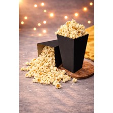 Baloncu Nene Karton Siyah Popcorn Kutusu 8X11,5 cm 8 Adet Patlamış Mısır Kutusu Doğum Günü Parti Organizasyon