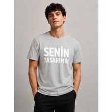 Sawk Kişiye Özel Baskılı 30/1 Kısa Kol T-Shirt Kendin Tasarla Yazılı Fotoğraflı Tasarımlı