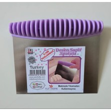 Lagun Metal Spatula Mavi Pembe Mor