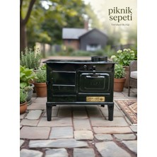Piknik Sepetim Mini Kuzine-Kamp Sobası-Fırınlı Mini-Kuzine-Küçük Soba