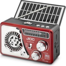 Nostaljik Bluetooth Fm Radyo Tws USB Tf Aux Solar Şarjli El Fenerli Kamp Hoparlör H532UTS