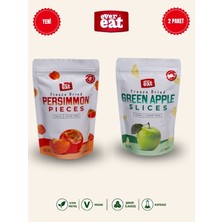 Evereat Cennet Hurması-Elma Freeze Dry Meyve Cipsi 2'li Paket Doğal Atıştırmalık